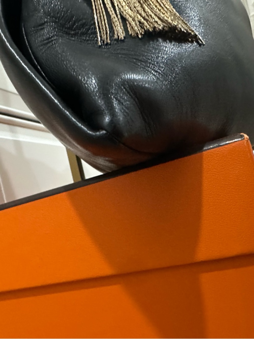 Gucci Black Leather Shoulder Bag with Gold Hardware - Picture 7 of 13